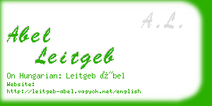 abel leitgeb business card